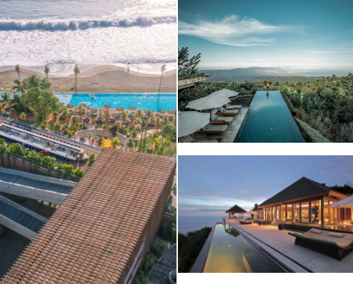 Hotel & Resort Aesthetic Indonesia Buat Healing, Honeymoon, dan Staycation cover photo collage