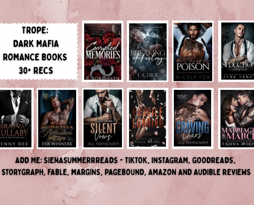 Dark Mafia Adult Romance Book Recommendations 📚 cover photo collage