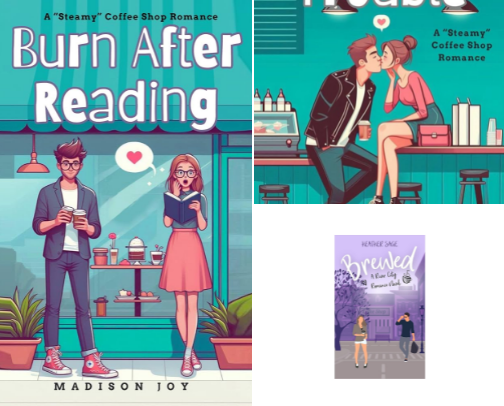 Get Free - Burn After Reading: A "Steamy" Coffee Shop Romantic Comedy (The Barista Series Book 1) picks cover photo collage