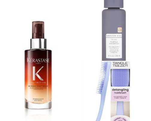 Haircare for long healthy blonde hair cover photo collage