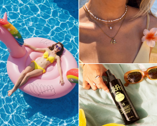 Summertime ESSENTIALS for HER 😊☀️🏖️ cover photo collage