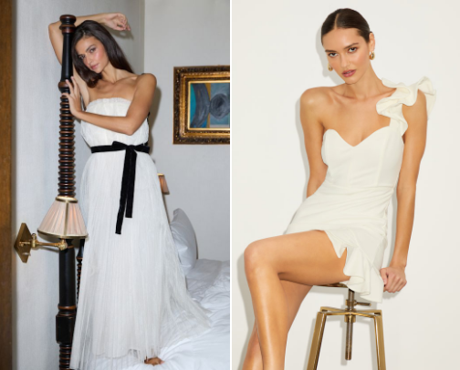 Looking Amazing Without Overspending? This Under $100 Wedding Reception Dress Is The One cover photo collage