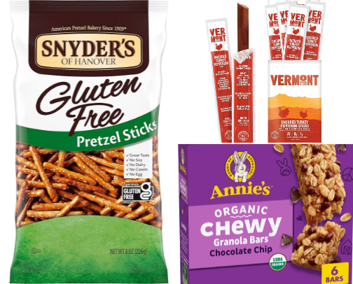 Healthier snack recommendations! 🍿🥨🍒 cover photo collage