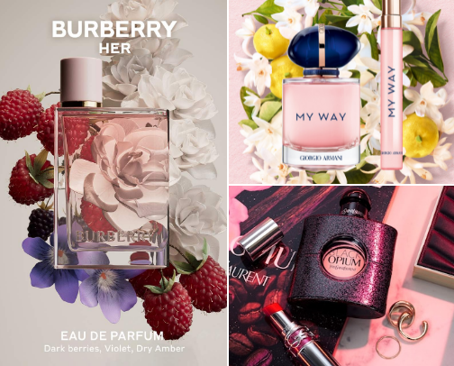 Top woman’s fragrances! cover photo collage