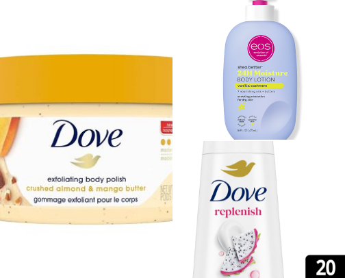 Body care finds cover photo collage