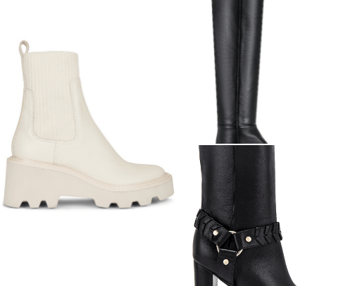 flat boots cover photo collage