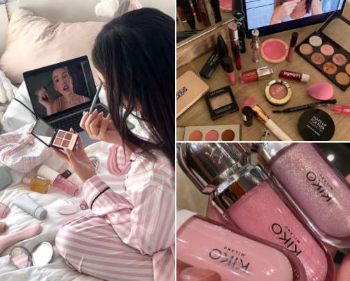 my favourite makeup products 👀 cover photo collage