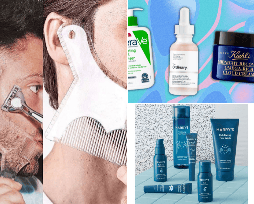 Men's Grooming Accessories & care cover photo collage