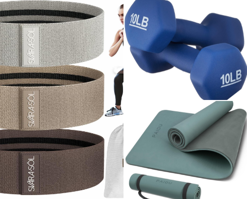 Fitness & Home Workouts cover photo collage