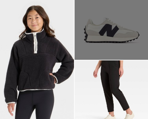 Comfy winter casual for Mom's on the go cover photo collage