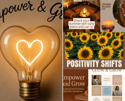 Items to Jumpstart Your Healing Era Summer cover photo collage