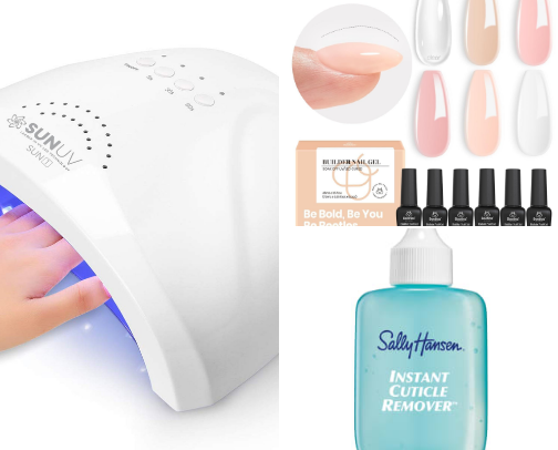 gel x nails starter kit cover photo collage