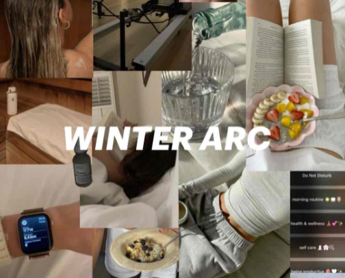 2025 Winter Arc Glow Up cover photo collage