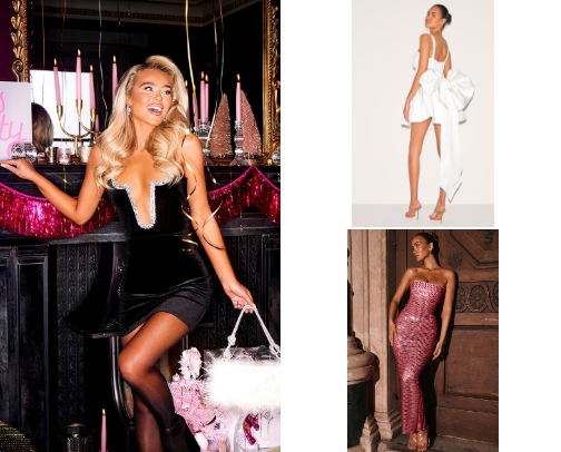 Birthday dresses "Oh polly" & "Pretty Little Thing"👗 cover photo collage