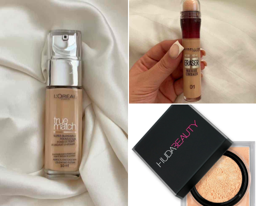 Makeup essentials for flawless face 🎀 cover photo collage