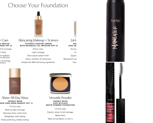 My favorite beauty products cover photo collage