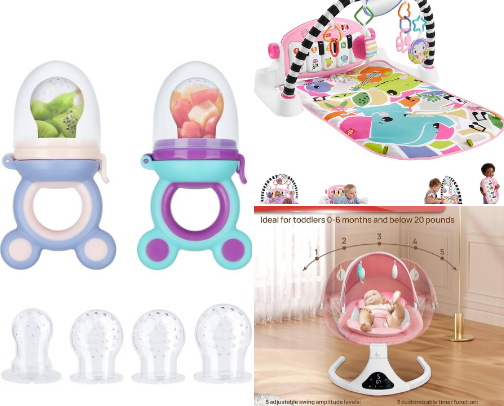 Baby and toddler goodies cover photo collage