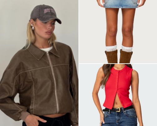 closet crushes ☺️🧥💐 cover photo collage