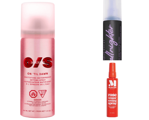 Setting spray cover photo collage