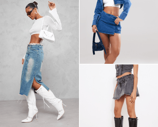 Denim Steals August cover photo collage
