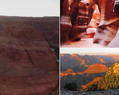 AZ's best national parks and lakes to visit. cover photo collage