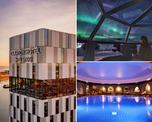 Hotels and spa:s in Finland cover photo collage