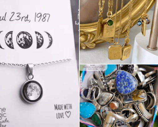 etsy jewelry 💍 cover photo collage