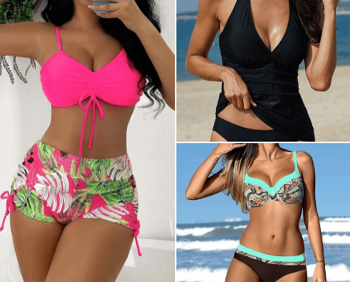 Stylish & Sporty Swimwear For Women cover photo collage