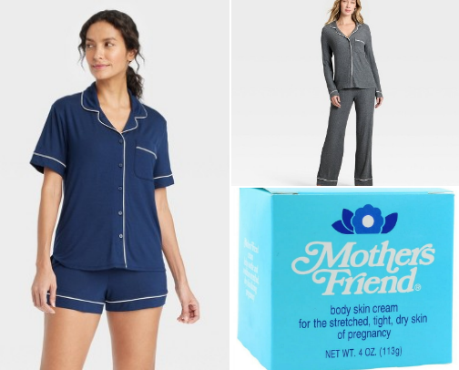 freshly postpartum momma ❤️‍🩹 cover photo collage