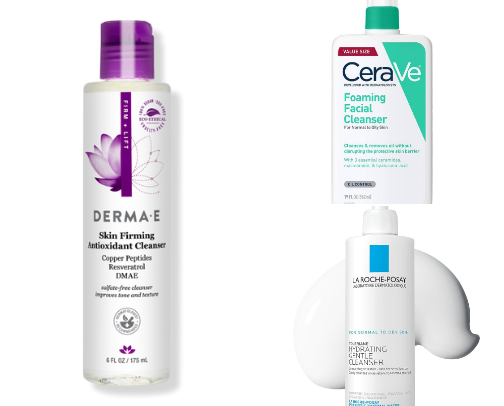 Skincare recommendations for aging skin cover photo collage