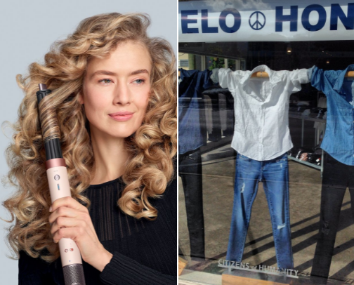 Dyson airwrap hair styler cover photo collage