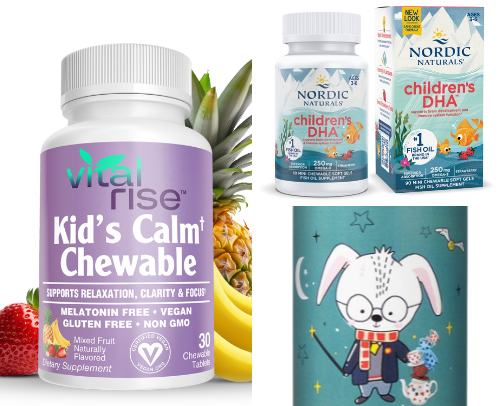 Natural Calming for Kids – Back to School Edition cover photo collage