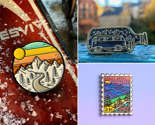 Van Life Enamel Pins for the Adventure Seeker in Your Life cover photo collage