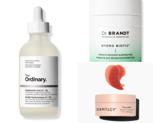 My favorite skincare products cover photo collage