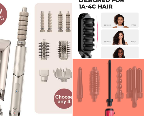 Hair Products & Tools cover photo collage