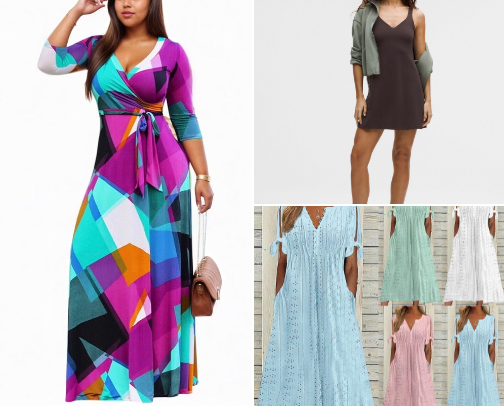 Summer Fashion Dresses cover photo collage