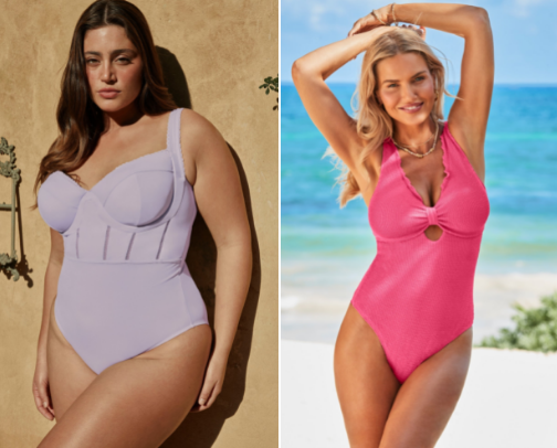 Plus Size Bathing Suits cover photo collage