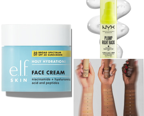 My everyday makeup on combo skin cover photo collage