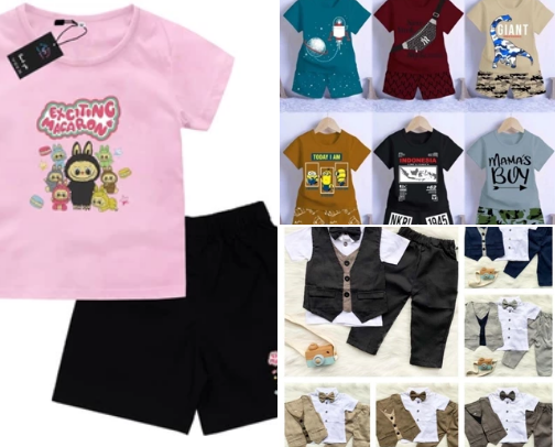 Comfortable everyday children's fashion cover photo collage