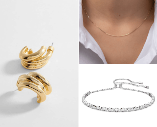 simple, timeless jewellery cover photo collage