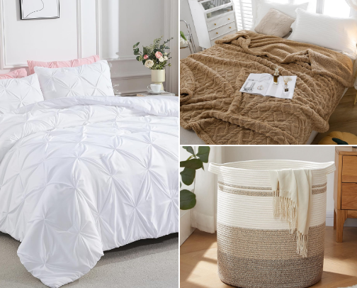 Aesthetic Bedroom Decor🤍 cover photo collage