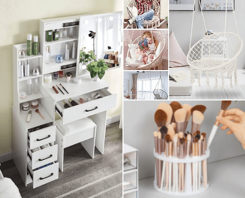 Only Girls Allowed: Dream Bedroom cover photo collage
