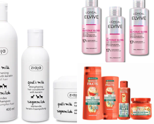 Hair care cover photo collage