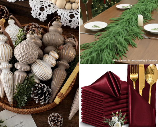 Vintage Christmas Wedding Decor cover photo collage