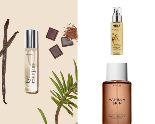 Vanilla scented products✨ cover photo collage