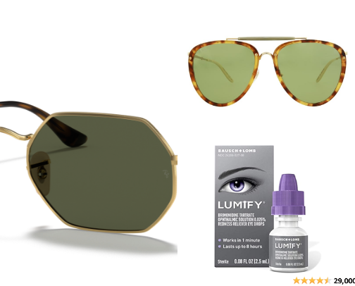 Sunglasses/blue light glasses cover photo collage