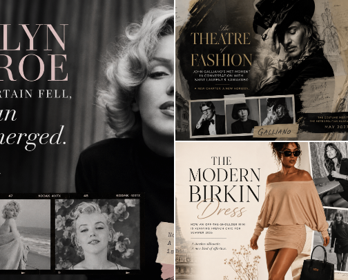 Fashion Articles About Iconic Stories & Aesthetic Silhouettes cover photo collage