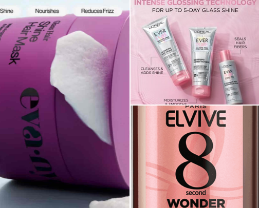 Glossy hair on a budget cover photo collage