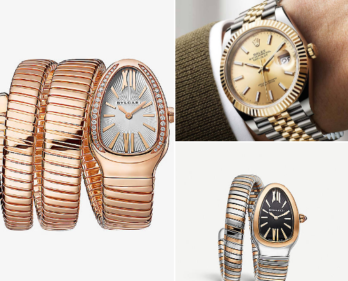 LUXURY DESIGNERS AND FINE WATCHES cover photo collage