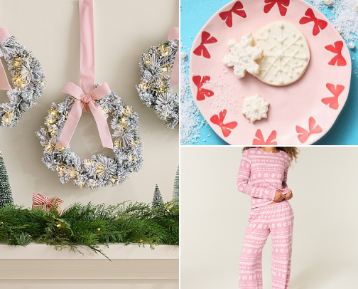 Cozy & Chic Pink Christmas🎄💝 cover photo collage